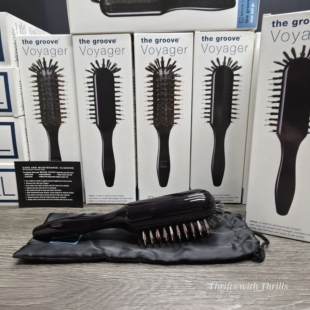 The Groove Voyager By Kellie Little - Premium Designer Hair Styling Brush - New
